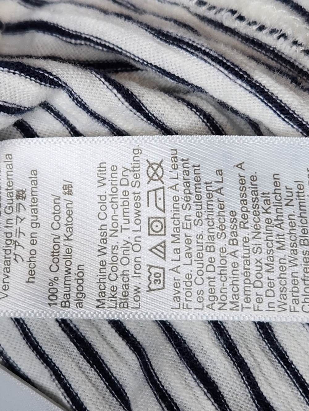 J.Crew Striped Mini Dress Tie Waist Sleeveless Cotton White Navy L - Picture 5 of 7